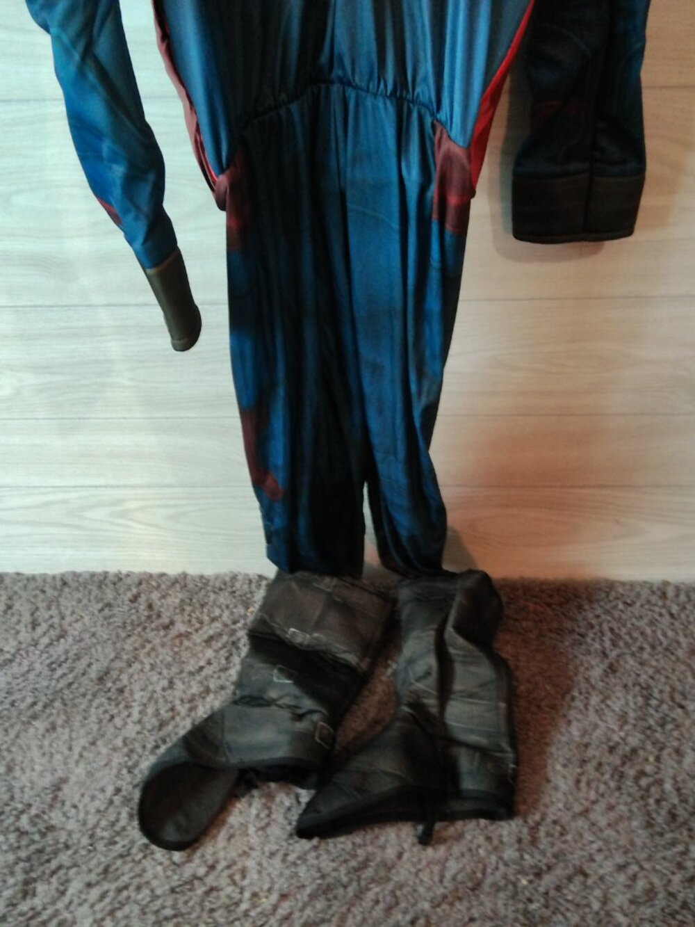 Halloween Costume Captain America Civil War Size Large (10-12) w/Mask NEW Rubies - Picture 5 of 6